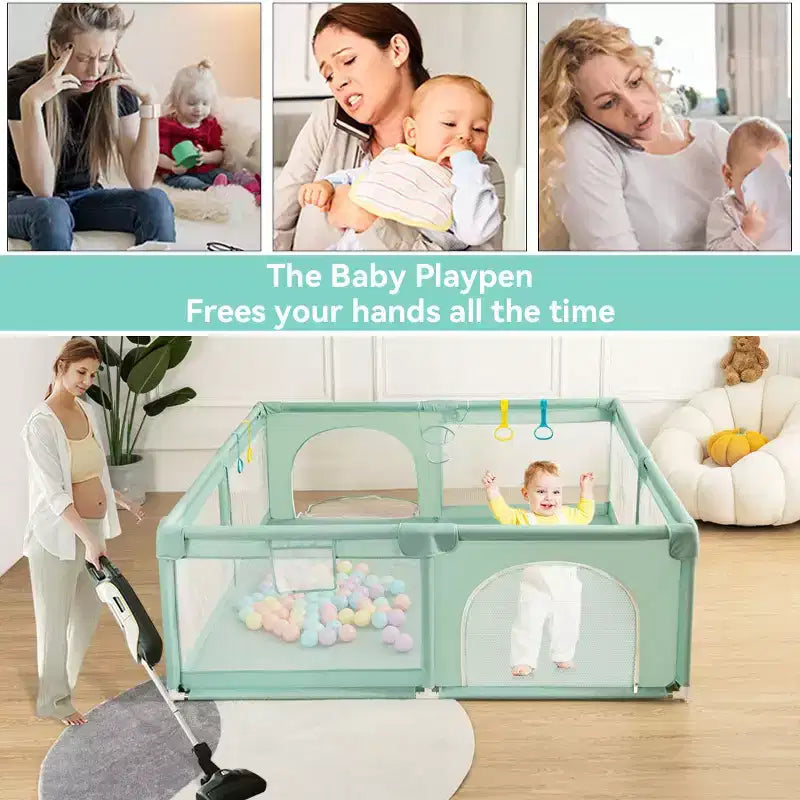 Box per bambini 79x63 a 4 pannelli – Box portatile e pieghevole