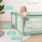 Box per bambini 79x63 a 4 pannelli – Box portatile e pieghevole