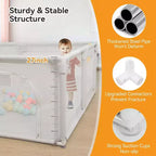 Box per bambini 79x63 a 4 pannelli – Box portatile e pieghevole