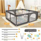Box per bambini 79x63 a 4 pannelli – Box portatile e pieghevole