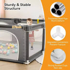 Box per bambini 79x63 a 4 pannelli – Box portatile e pieghevole
