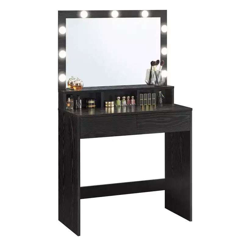 Toeletta con Specchio Illuminato e Contenitore