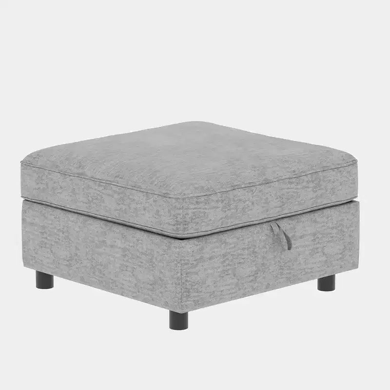 Divanetto modulare con due pouf contenitore