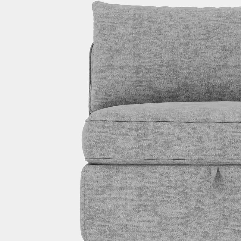 Divanetto modulare con due pouf contenitore