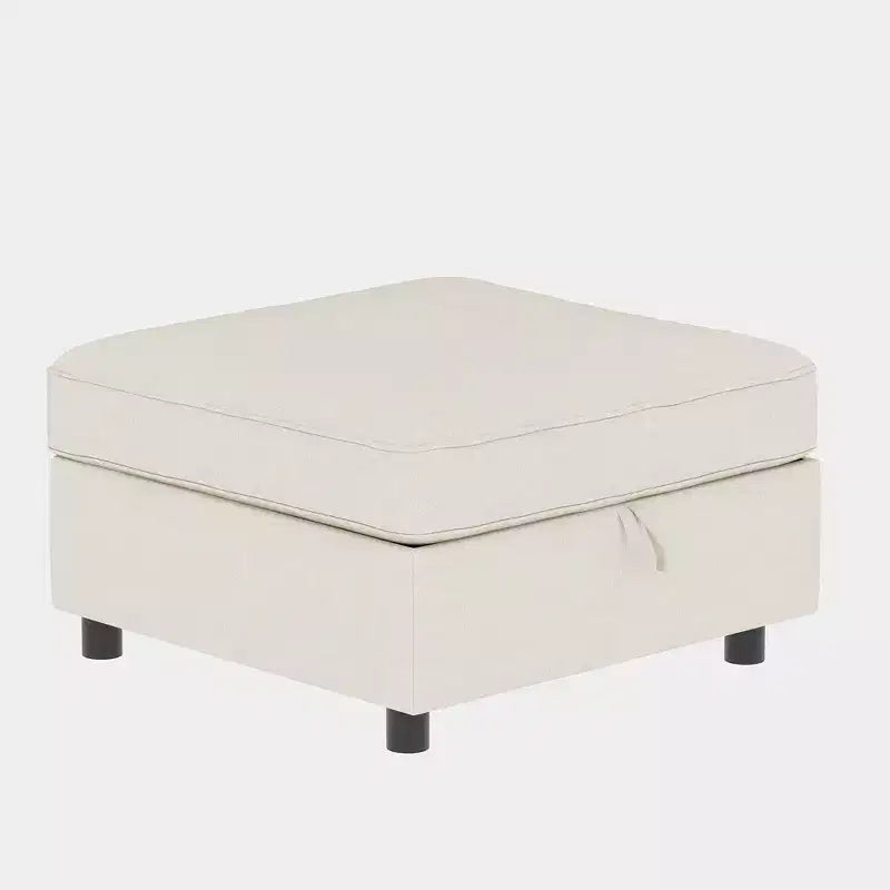 Divanetto modulare con due pouf contenitore