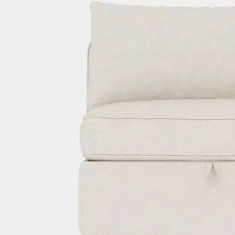 Divanetto modulare con due pouf contenitore