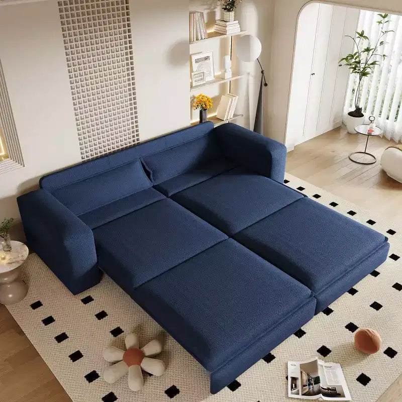 Divano Letto King Estraibile da 93" – Divano Convertibile 3 in 1 con Cuscini Lombari