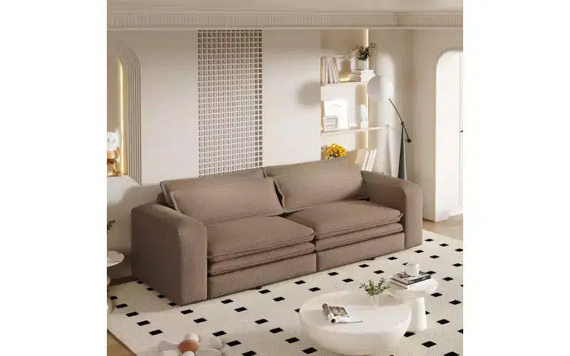 Divano Letto King Estraibile da 93" – Divano Convertibile 3 in 1 con Cuscini Lombari