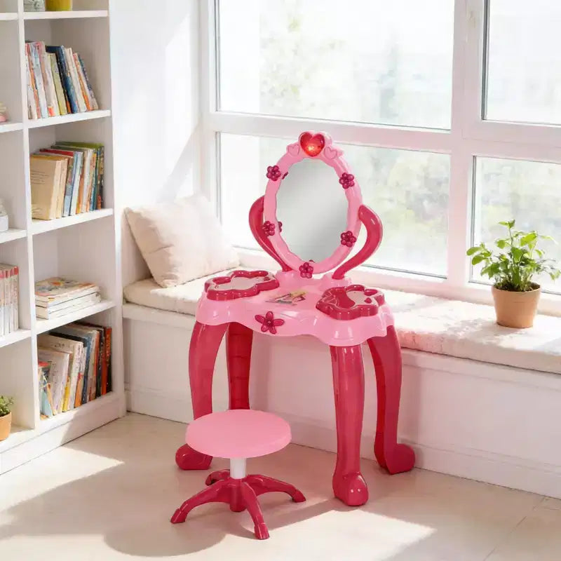 Toeletta per bambini con specchio interattivo e accessori