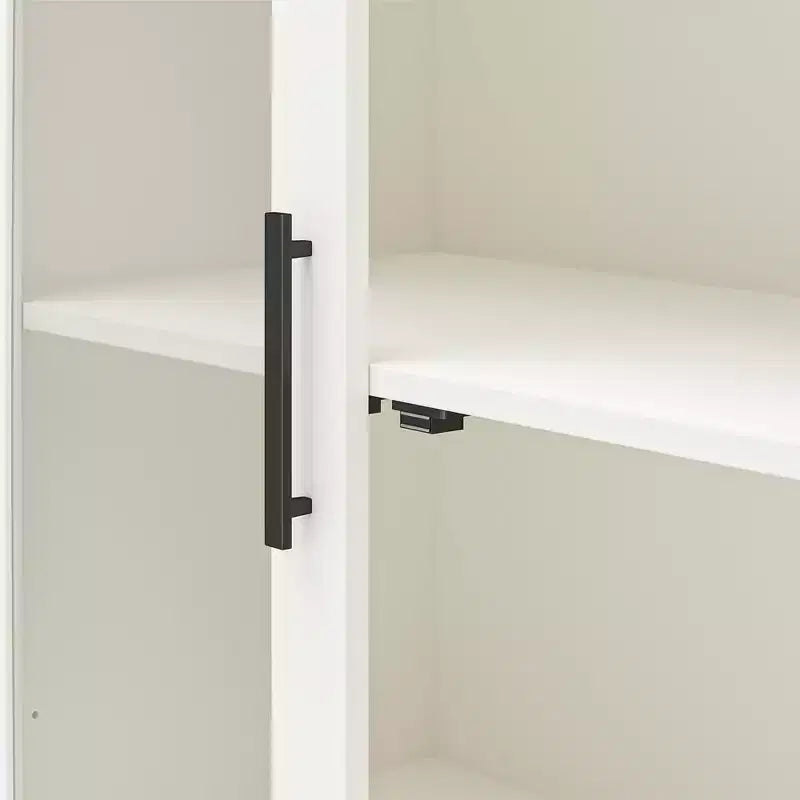 Mobile Contenitore Moderno in Legno con Ante in Vetro