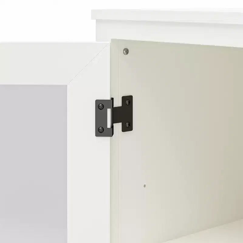 Mobile Contenitore Moderno in Legno con Ante in Vetro