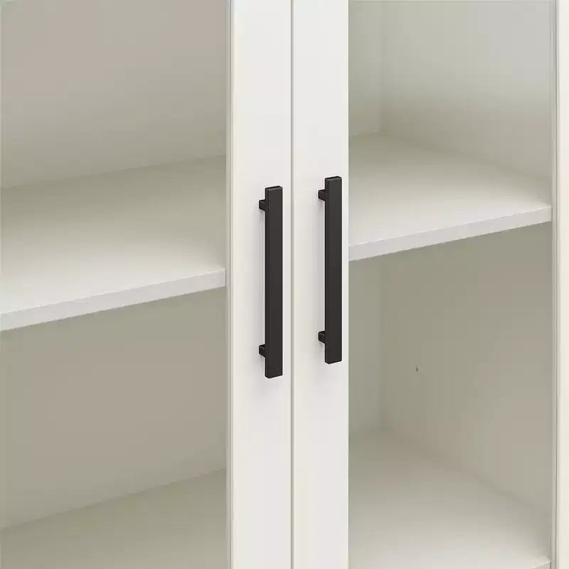 Mobile Contenitore Moderno in Legno con Ante in Vetro