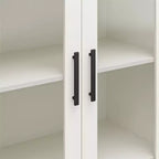 Mobile Contenitore Moderno in Legno con Ante in Vetro