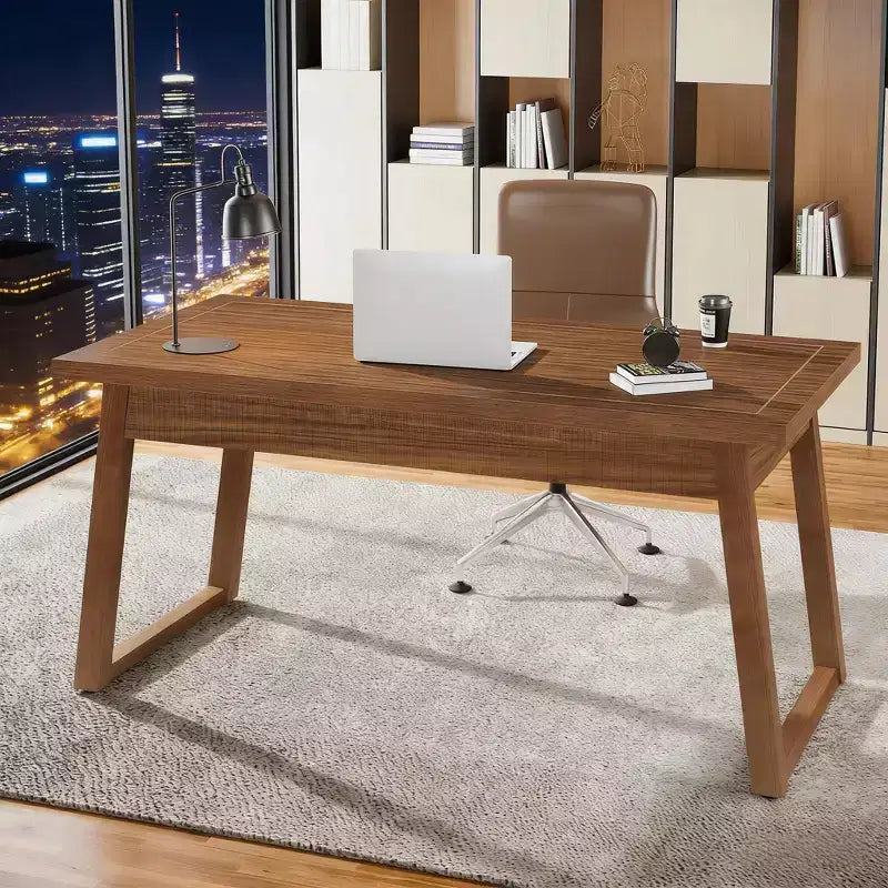 Scrivania per computer Mid-Century con cassetto portaoggetti